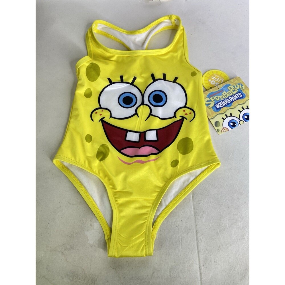 SpongeBob SquarePants One Piece Swim Swimsuit Swimwear Toddler Girls Size 3T